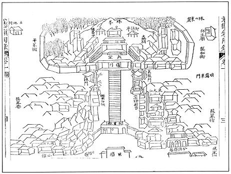 Map of the imperial kiln location, in: Fuliangxian zhi 浮梁縣志 [Fuliang district gazetteer]